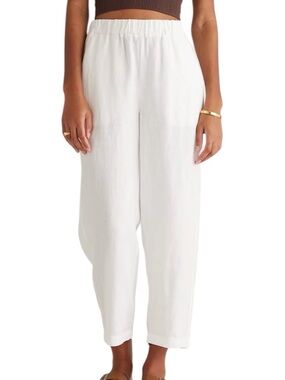 Quince 100% European Linen Pants white size large